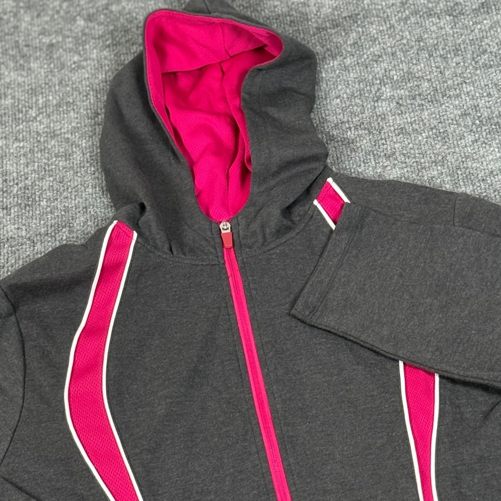 Catherines 0x Full Zip Hooded Jacket Plus Size 14/16W Athletic Activewear Sporty